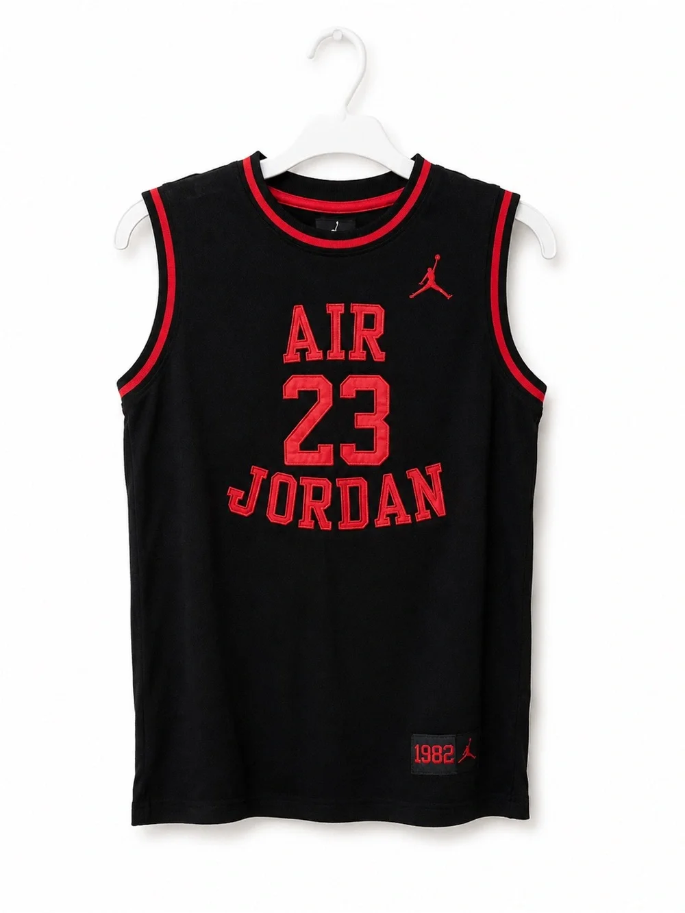 Jordan Black & Red Air 23 Sleeveless Jersey